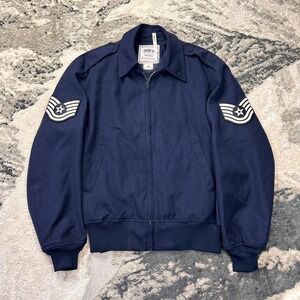 Dscp Wings Collection Uniform Jacket Men's 44s Navy Blue Ribbed‎ Hem Full Zip